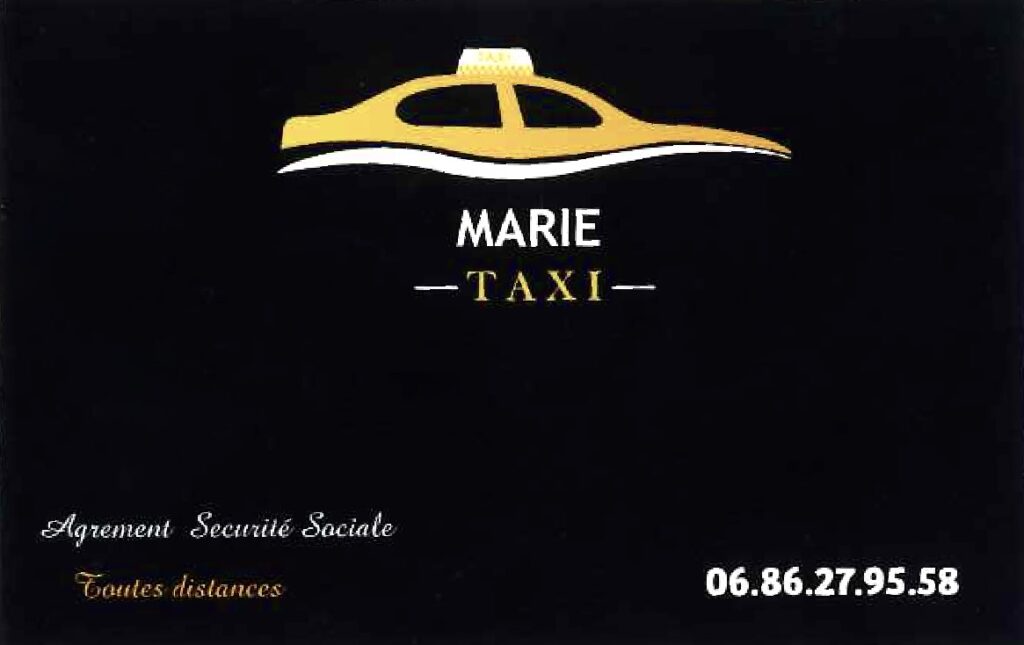 carte de visite taxi Marie